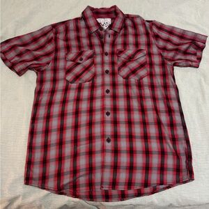 DIXXON Red and Black Plaid Shirt